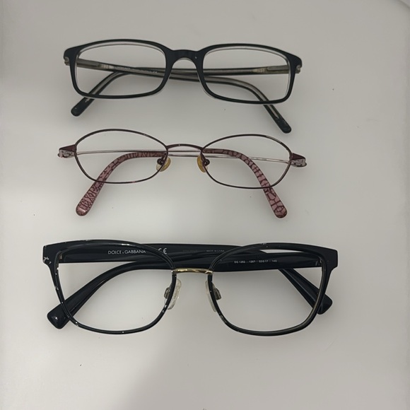 Lot of 10 pairs of authentic designer eyeglasses frames for parts or repair - Picture 2 of 7